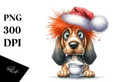 Enthusiastic Bloodhound PNG Product Image 1