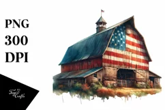 Detailed Barn USA Colors | Sublimation | Clipart Product Image 1