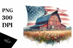 Detailed Barn USA Colors | Sublimation Clipart Product Image 1