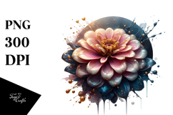 Glossy Zinnia in Material, PNG Product Image 1