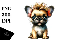 Expressive French Bulldog Watercolor Product Image 1