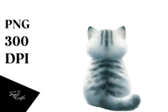 Cat with Christmas Decorations, PNG Product Image 1