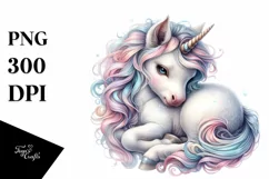 Detailed Baby Unicorn PNG Product Image 1