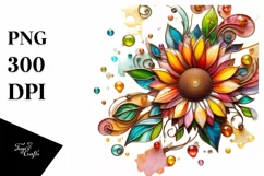 Watercolor Luxury Flower Splash Clipart Product Image 1