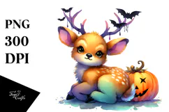 Baby Halloween Elk PNG Product Image 1