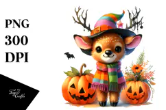 Baby Halloween Elk PNG Product Image 1