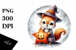 Cute Baby Squirrel Halloween PNG Product Image 1
