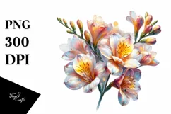 Shiny Freesia | Sublimation | Clipart Product Image 1