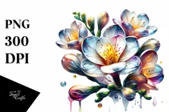 Shiny Freesia | Sublimation | Clipart Product Image 1