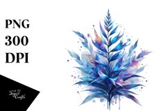 Splash of Abstract Lobelia Watercolor Product Image 3