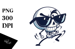 Cartoony Skeleton with Sarcastic Eyes, Trending PNG Product Image 1