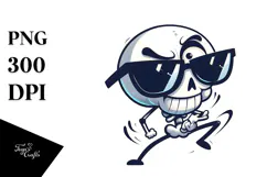 Cartoony Skeleton with Sarcastic Eyes, Trending PNG Product Image 1