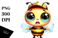 Confused Bee Phishing Road | Sublimation Clipart Product Image 1
