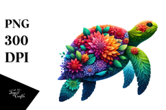 Vibrant Abstract Turtle PNG Product Image 1