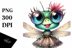 Detailed Dragonfly Vintage Clipart Product Image 3