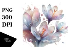 Shiny Metallic Crocus, Transparent PNG Product Image 1