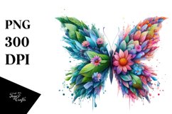 Vibrant Abstract Butterfly PNG Product Image 1