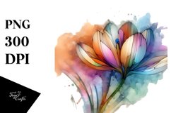 Wooden Stained Crocus Clipart Product Image 1