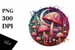 Detailed Mushroom, High-Res PNG Product Image 1