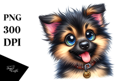 Whimsical German Shepherd PNG Product Image 1