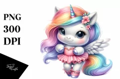 Cute Baby Unicorn Dancer | Sublimation | Clipart Product Image 3