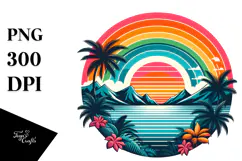 Tropical Rainbow, 20 oz Tumbler PNG Product Image 1