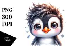 Cute Baby Penguin PNG Product Image 1