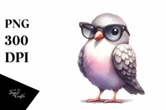 Funny Dove With Sunglasses | Sublimation | Clipart Product Image 3