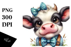 Funny Baby Cow PNG Product Image 1