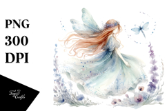 Washed Watercolor Boho Fairy, Transparent PNG Product Image 1