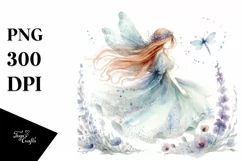 Washed Watercolor Boho Fairy, Transparent PNG Product Image 3
