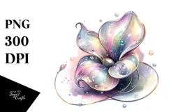 Shiny Sweet Pea Flower PNG Product Image 1