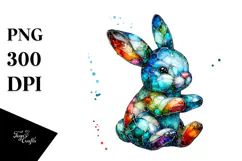 Colorful Bunny Made of PNG Product Image 1