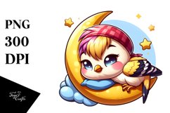Colorful Crazy Baby Goldfinch Clipart Product Image 3