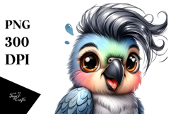 Cool Parrot with High Details, Transparent PNG Product Image 1