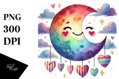 Simple Smiling Half Moon, Transparent PNG Product Image 1