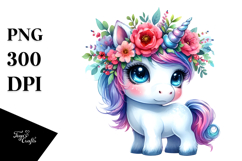 Expressive Unicorn, Style, Transparent PNG Product Image 1