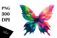 Abstract Butterfly PNG Product Image 3
