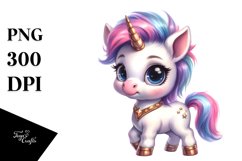 Unicorn as Johny Bravo Clipart Product Image 3