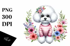 Bichon Frise Funny Haircut Clipart Product Image 1
