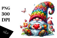 Detailed Valentines Gnome Hat PNG Product Image 1