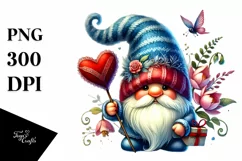 Detailed Valentines Gnome Hat PNG Product Image 1