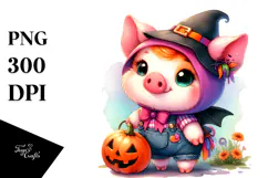 Halloween Pig, Style, Transparent PNG Product Image 1