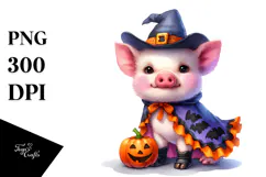 Halloween Pig, Style, Transparent PNG Product Image 1