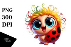 Colorful Small Baby Ladybug | Clipart Product Image 3
