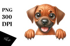 Crazy Looking Baby Rhodesian Ridgeback Clipart Product Image 1