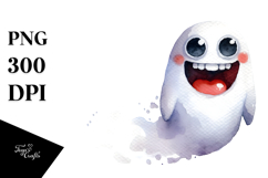 Whimsical Ghost Digital Art PNG Product Image 1