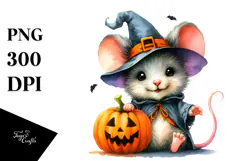 Cute Baby Mouse Dressed for Halloween, 20 oz Tumbler Product Image 1