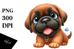 Happy Baby Mastiff, PNG Product Image 1