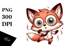 Cute Fox Vector Art PNG Product Image 1